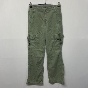 American Eagle Women Super High Rise Baggy Wide Leg Pants Size 2 Cargo B353 -13